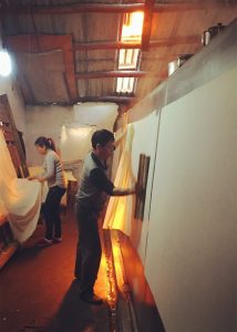 Drying Xuan Paper