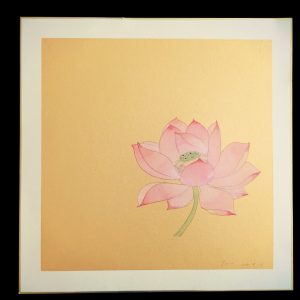 finished gongbi painting, lotus