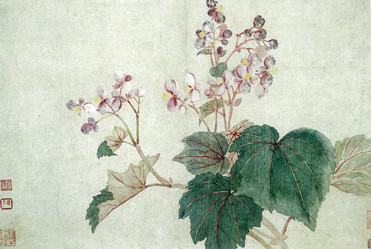 Floral composition – painting techniques from Mustard Seed Garden