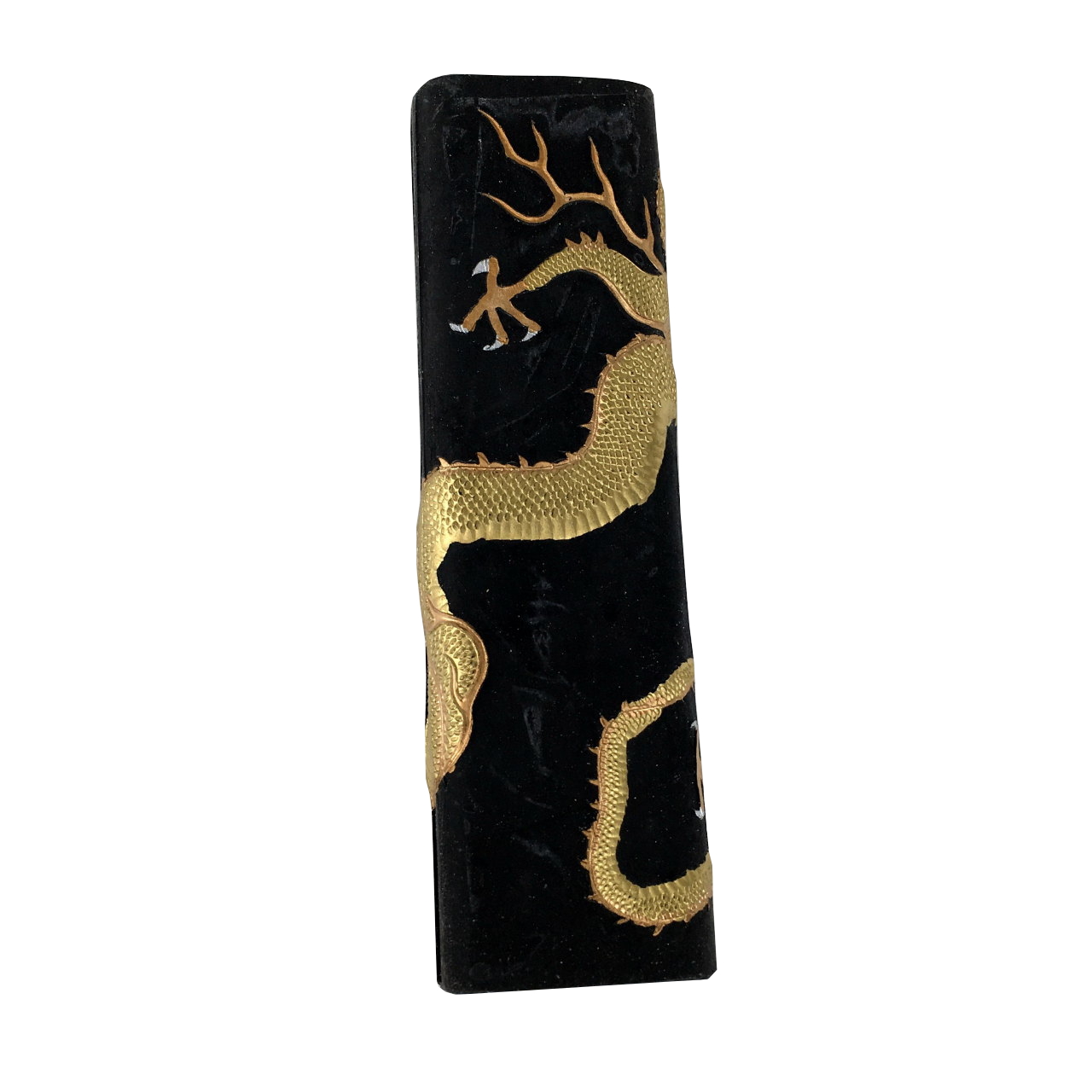 包金墨Gold Plated Traditional Oil Soot Black Inkstick - de $50.46 en Inkston