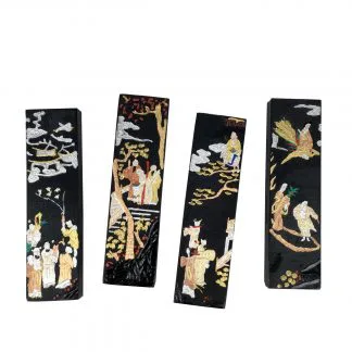 圆十二生肖古墨Black 12 Animals Chinese Zodiac Ancient 圆十二生肖古墨Black 12 Animals Chinese Zodiac Ancient