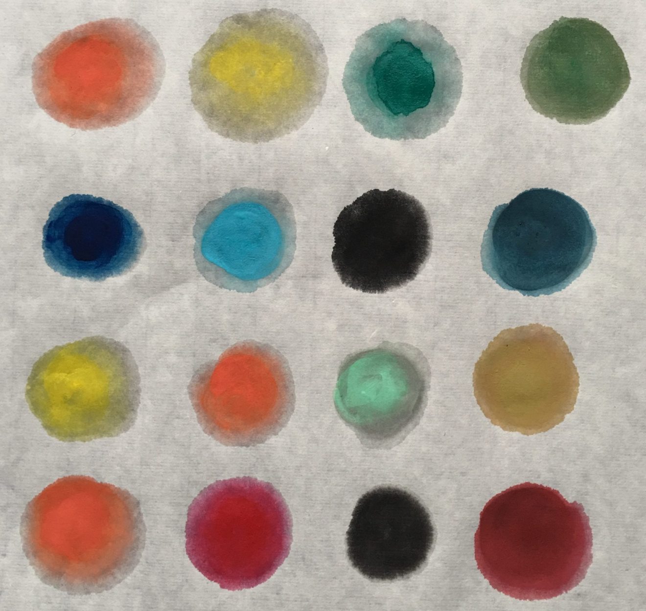 Chinese Painting/ Sumi E Colour Mixing Chart