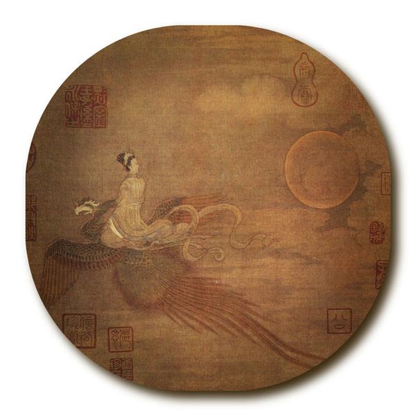 Ancient Chinese Painting of Moon Goddess, Anonymous, Ming Dynasty