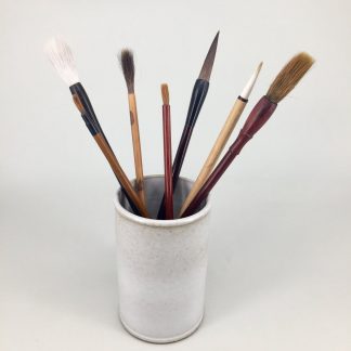 Fabric Painting Brush Set w/ Bamboo Holder